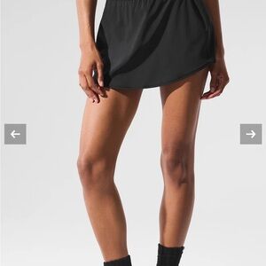 Black Athletic Skort- Match Point Tennis Skort